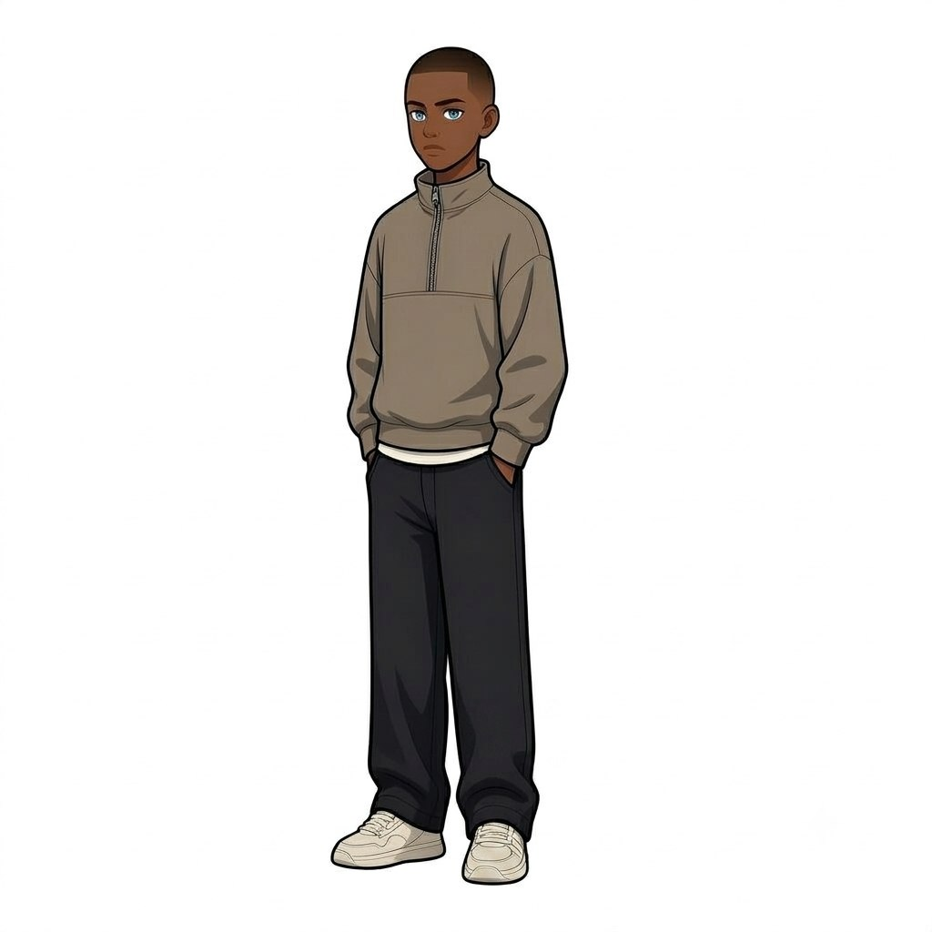 ichidera logo — full body character illustration